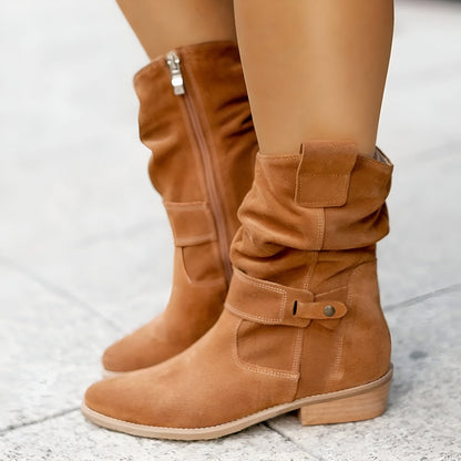 Bellis | Elegantes botas de tacón bajo para mujer